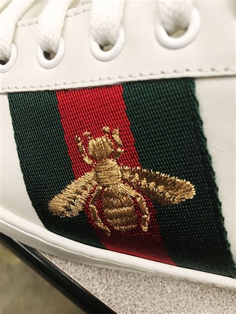 gucci bee shoes outfit|Gucci ace embroidered bee shoes.